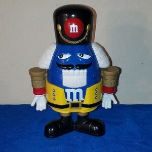 M&M Nutcracker Sweet Limited Edition Blue Candy Dispenser Holiday Collection